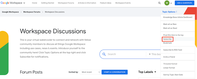 Launching a new online community for Google Workspace administrators