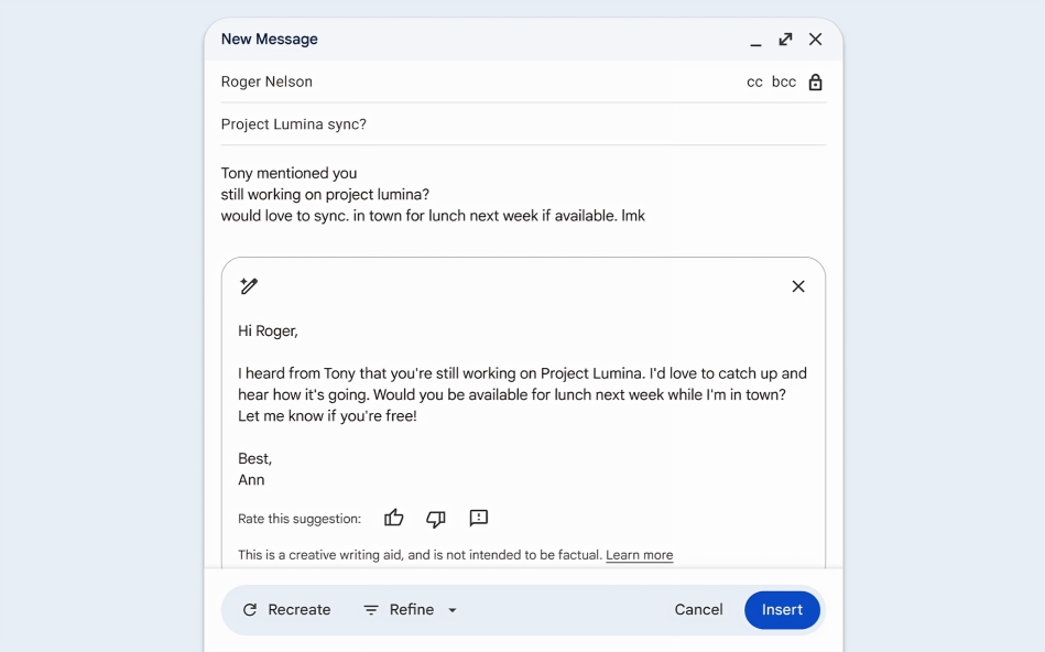 “Polish” optimizes your email communication