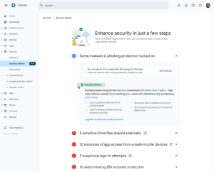 Facilitates security configuration with the help of the Administrator Console and Security Advisor.