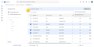 Assign resources (such as meeting rooms, projectors, or company vehicles) to specific organizational units through Google Calendar.