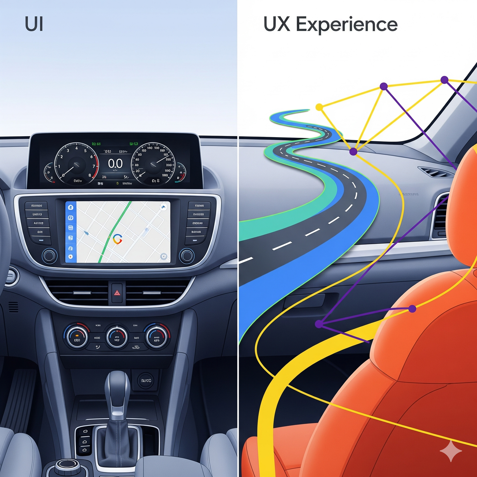 UI vs. UX: Google’s Design Philosophy Explained with a Car