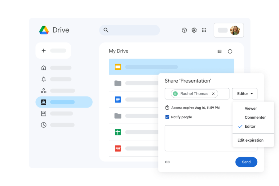 Learn how to share your files securely from Google Drive.