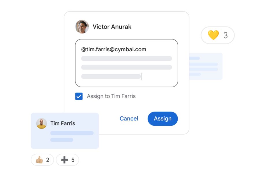 Improve collaboration with editing suggestions and comments in Google Docs.