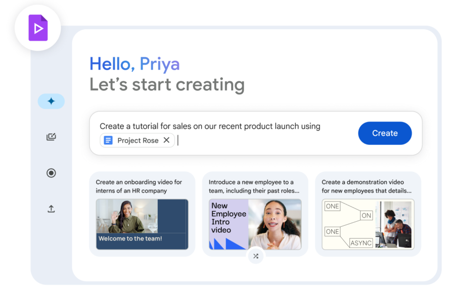 Make it easy to create videos on Google Videos with Google's artificial intelligence.