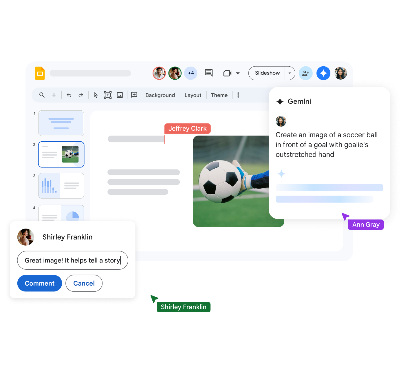 What else can Gemini do in Google Slides?