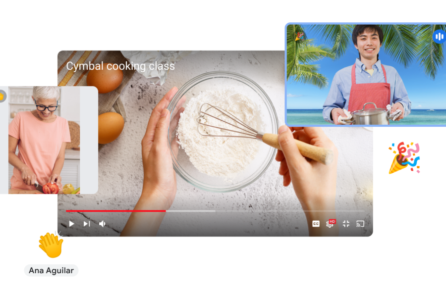 Share your screen on Google Slides and help your team understand the topic you're discussing.