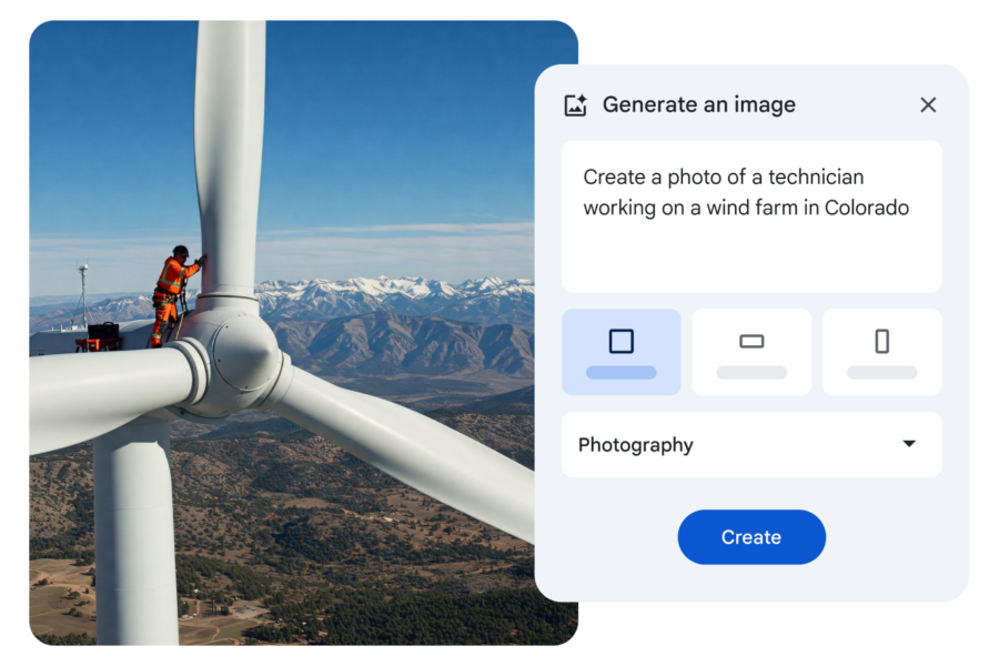 With the help of Gemini, create creative images for your videos on Google Videos.