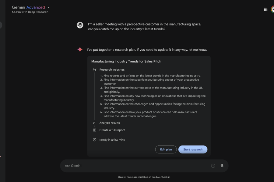 Gemini Deep Research now integrates with Google Workspace. Create intelligent reports by connecting your Drive content with best-in-class AI.