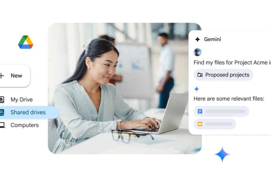 An entrepreneur uses Google Drive and Gemini to optimize file organization.
