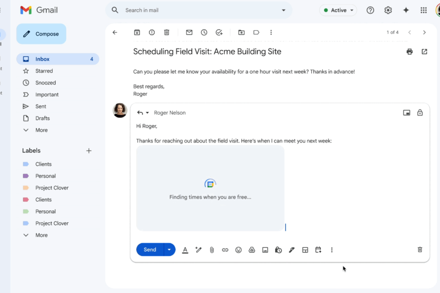 Discover Gmail's new "Help me schedule" feature and save time arranging meetings.