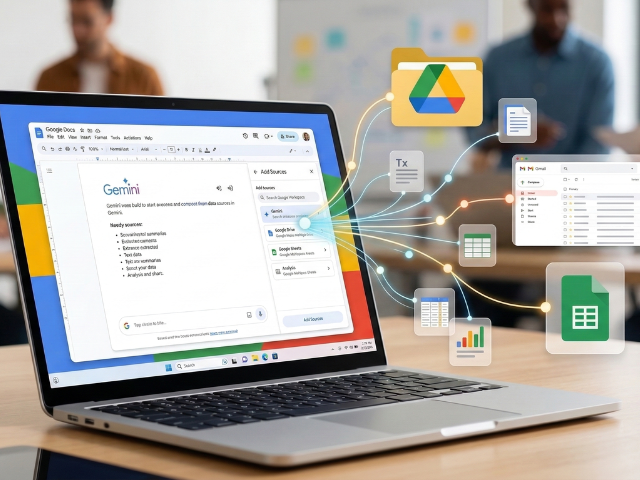 How to use sources in Google Workspace with Gemini