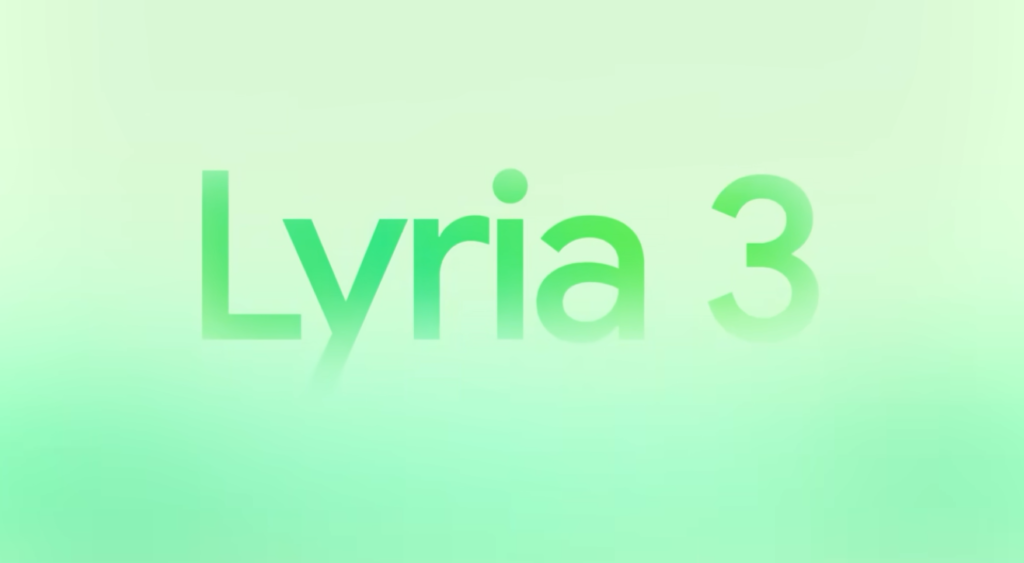 Logo of Lyria 3, Google DeepMind's most advanced AI model for music, within the Gemini ecosystem.