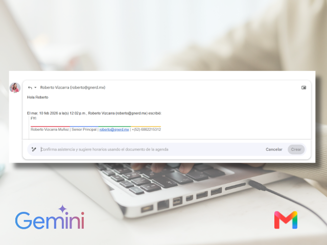 Easily draft emails with the help of Gemini's "Help me write" feature.