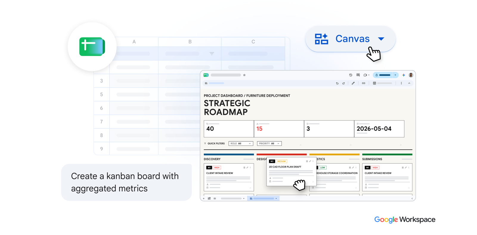 6 practical ways to use the Canvas feature in Google Sheets with AI